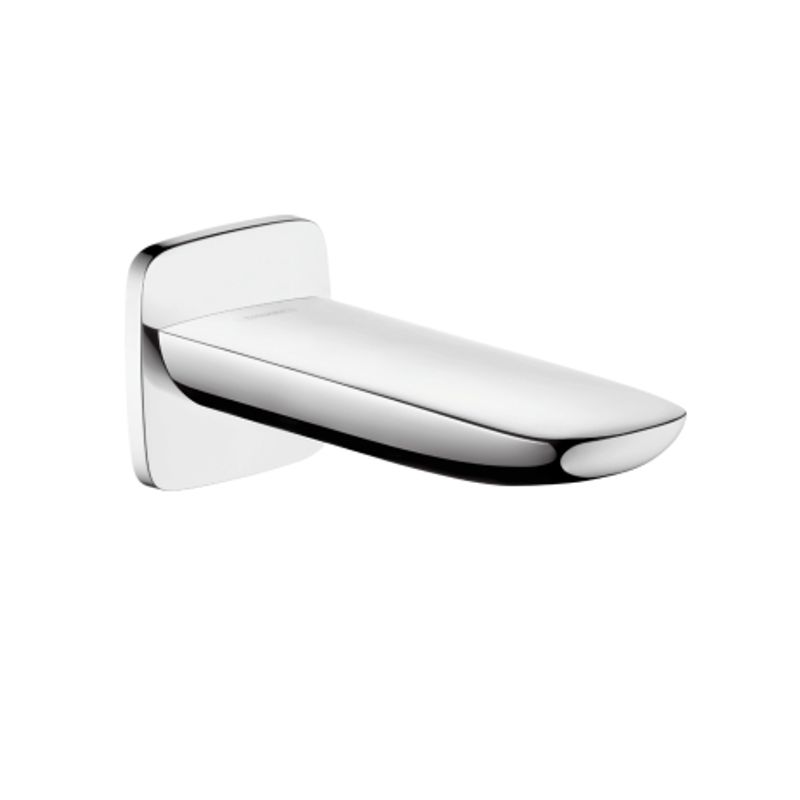 Hansgrohe Wanneneinlauf PuraVida DN 20 Ausladung 196 mm, 79 x 196 mm, Farbe silberfarben Bild 1