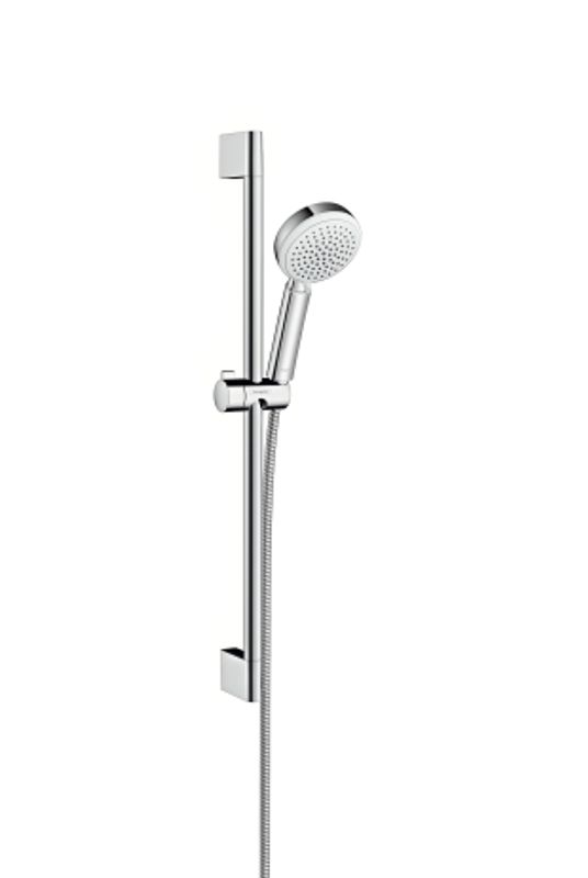 Hansgrohe Brausenset Crometta 100 Vario EcoSmart / Unica 650 mm weiss / chrom, 22 mm, Farbe weiß Bild 1