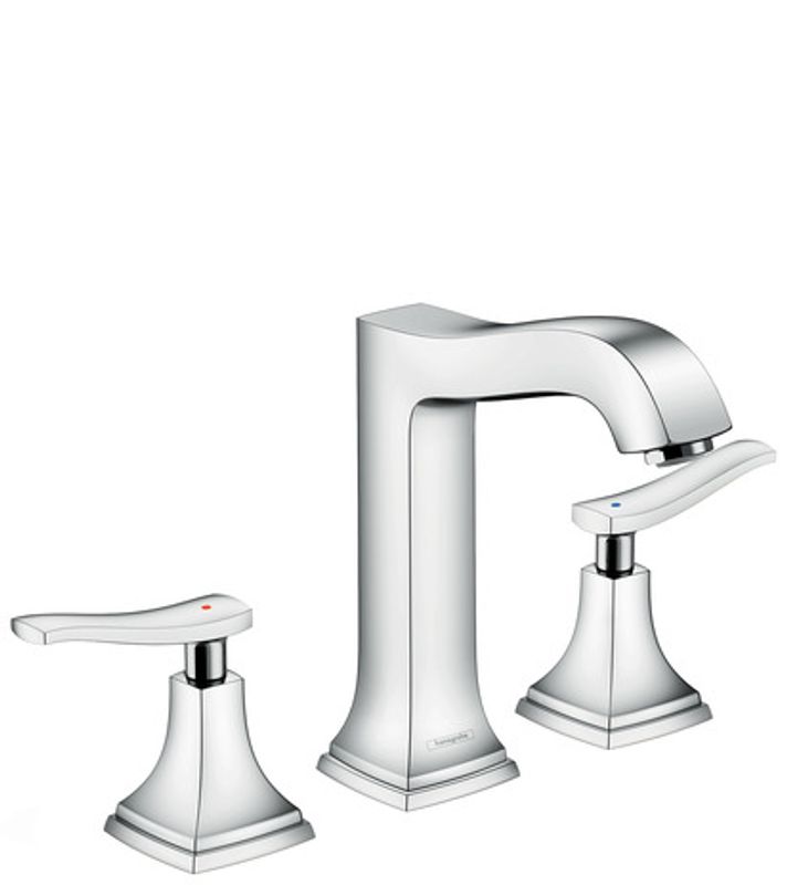 Hansgrohe 3-Loch Waschtischarmatur 160 Metropol Classic chrom, mit Hebelgriff, Farbe grau Bild 1