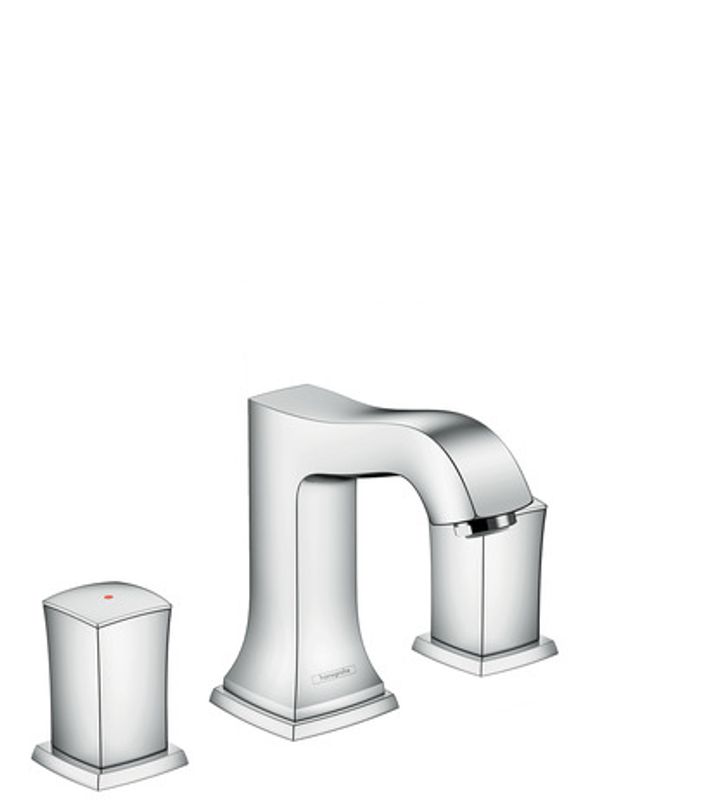 Hansgrohe 3-Loch Waschtischarmatur 110 Metropol Classic chrom, mit Zerogriff, Farbe grau Bild 1