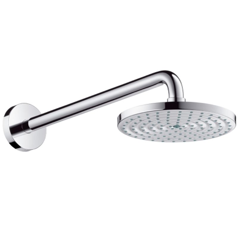 Hansgrohe Kopfbrause Raindance Air 180 mm, mit Brausearm 383 mm, 135 x 473 mm, Farbe silberfarben Bild 1