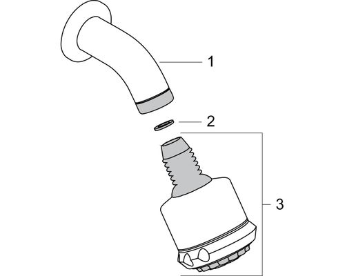Hansgrohe Kopfbrause Clubmaster, 175 mm Bild 2