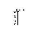 Hansgrohe Scheibe Wandausgleich Showerpipe, Farbe silberfarben Bild 2