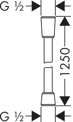 Hansgrohe Brauseschlauch Axor 1250 mm, Farbe chrom Bild 6