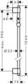 Hansgrohe Wandstange Unica Varia 105 cm, verchromt, 1044 x 22 mm, Farbe hochglanz Bild 5