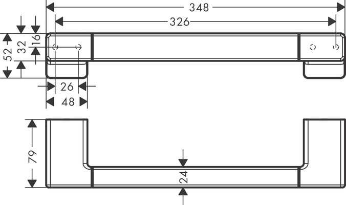 Hansgrohe Haltestange AddStoris, Farbe chrom Bild 5