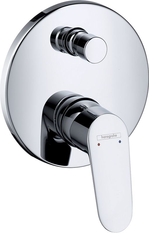Hansgrohe Farbset Focus verchromt für Einhand-Unterputz-Badebatterie, 150 mm, Farbe chrom Bild 1