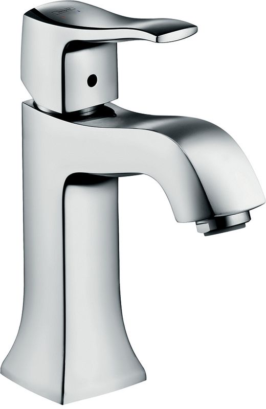 Hansgrohe Waschtischmischer Metris, ohne Ablaufgarnitur chrom, Farbe grau Bild 1