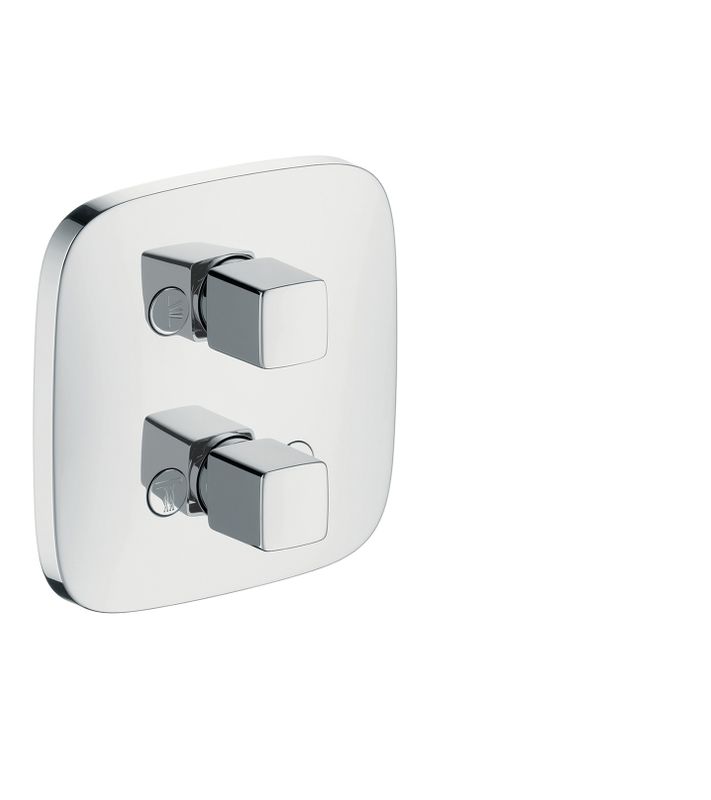 Hansgrohe Fertigset iControl PuraVida Absperr und Umstellventil, 155 x 155 x 56 mm, Farbe chrom Bild 1