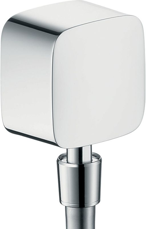 Hansgrohe Schlauchanschluss Fixfit, mit Kugelgelenk und Rückflussverhinderer, DN 15, Farbe chrom Bild 1