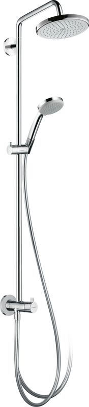 Hansgrohe Showerpipe Croma 220 Air Reno, mit Brausearm 400 mm, 1647 x 400 x 364 x 512 mm, Farbe chrom Bild 1