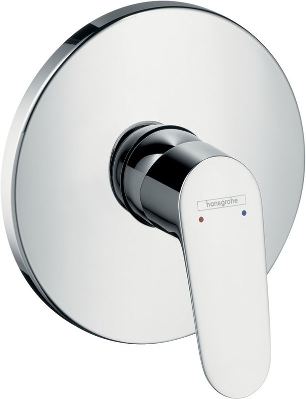 Hansgrohe Farbset Focus verchromt, für Einhand-Unterputz-Brausebatterie, 150 mm, Farbe chrom Bild 1