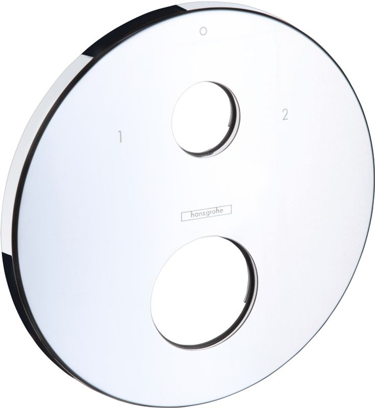 Hansgrohe Rosette, für AXOR UP-Thermostat mit Absperr- und Umstellventil, d: 170 mm, Farbe silberfarben Bild 1