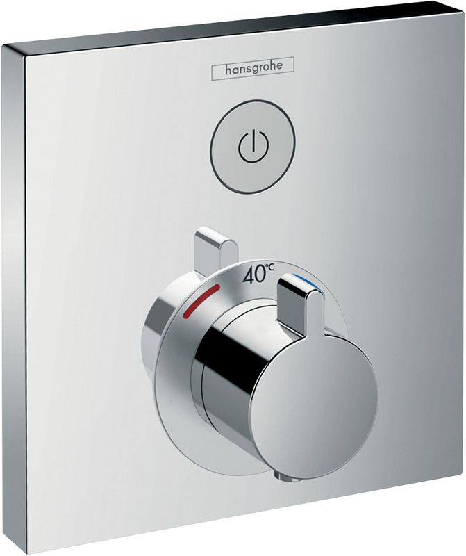 Hansgrohe Fertigset UP-Thermostat ShowerSelect, 1 Verbraucher, 155 x 155 mm, Farbe chrom Bild 1
