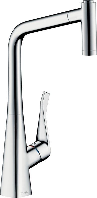 Hansgrohe Spültischmischer 320 Metris M71 Eco Ausziehbrause 2jet sBox, Farbe chrom Bild 1