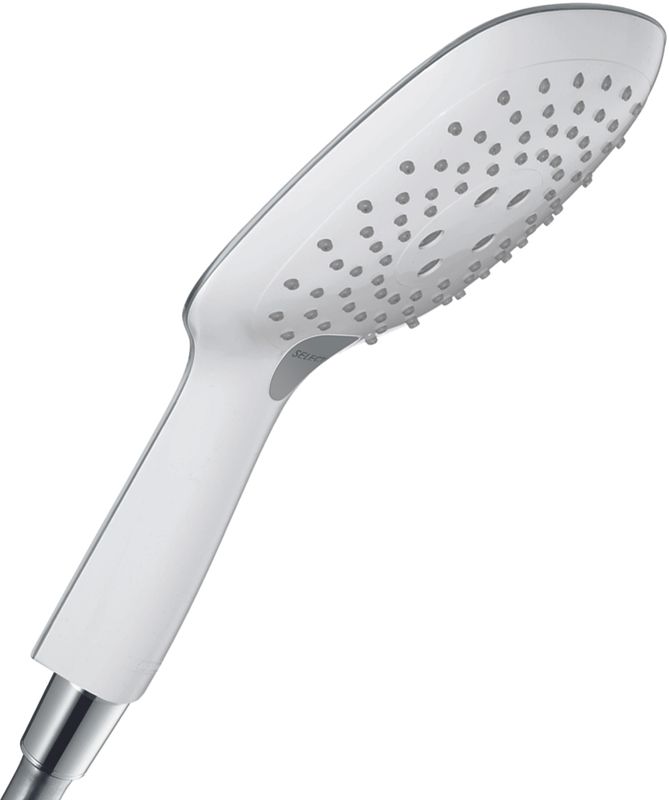 Hansgrohe Handbrause Raindance Select E 150 3jet EcoSmart weiss / chrom, 105 mm, Farbe weiß, chrom Bild 1