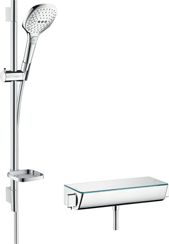 Hansgrohe Brausenkombi Raindance Select E 120/ Therm.Brause AP Ecostat Sel.U'650 mm chr, Farbe chrom Bild 1