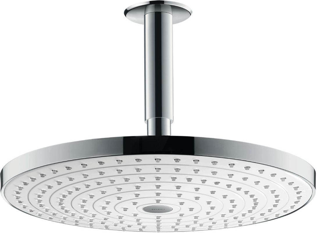 Hansgrohe Kopfbrause Raindance Select S 300 2jet 300 mm Deckenmontage weiss / chrom, 192 x 350 x 474 x 474 mm, Farbe weiß, chrom Bild 1