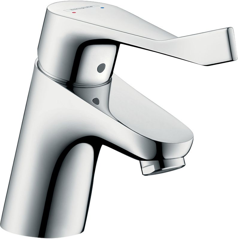Hansgrohe Einhebel-Waschtischmischer, ComfortZone 70, mit Ablaufgarnitur, Ausladung 101 mm, 149 x 101 mm, Farbe chrom Bild 1