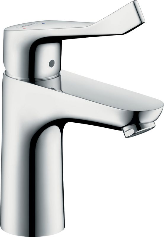 Hansgrohe Einhebel-Waschtischmischer, ComfortZone 100, mit Ablaufgarnitur, Ausladung 119 mm, 200 x 119 mm, Farbe chrom Bild 1