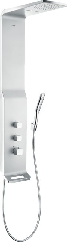 Hansgrohe Duschpaneel Lift Raindance satinchrom Armaturen, 1311 x 547 x 512 mm, Farbe chrom Bild 1