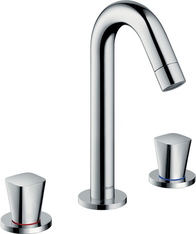 Hansgrohe 3-Loch Waschtischarmatur Logis, 109 mm, Farbe chrom Bild 1