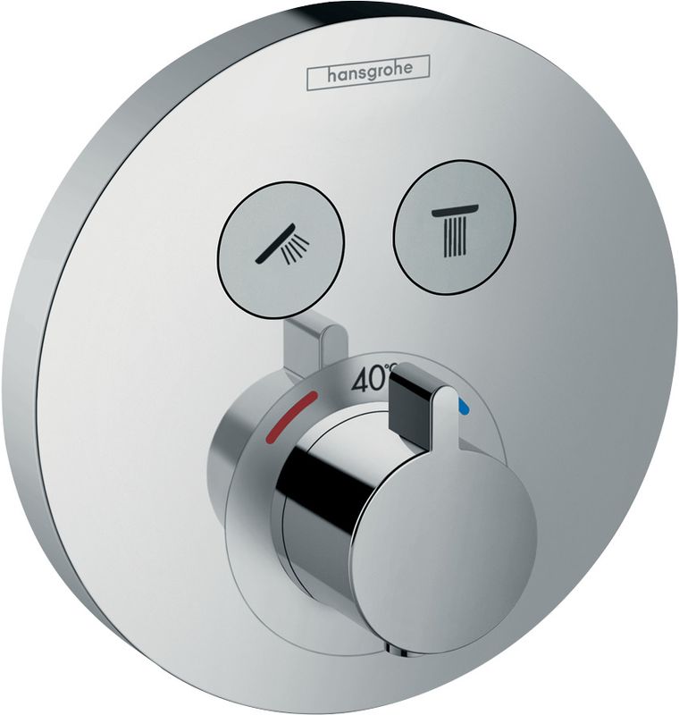 Hansgrohe Fertigset UP-Thermostat ShowerSelect S 2 Verbraucher, 150 mm, Farbe chrom Bild 1