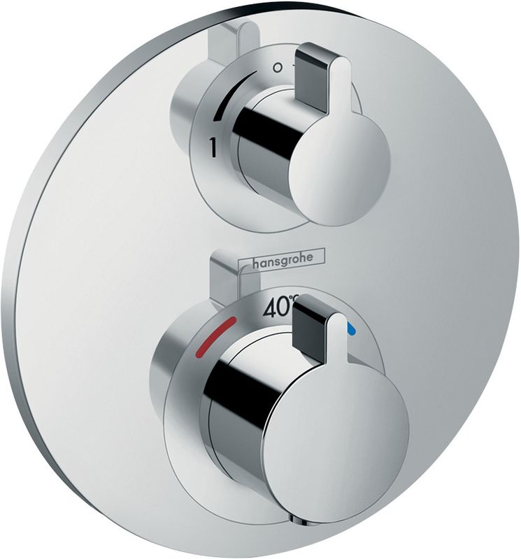 Hansgrohe Thermostat Unterputz Ecostat S Fertigset 2 Verbraucher, 150 mm, Farbe chrom Bild 1