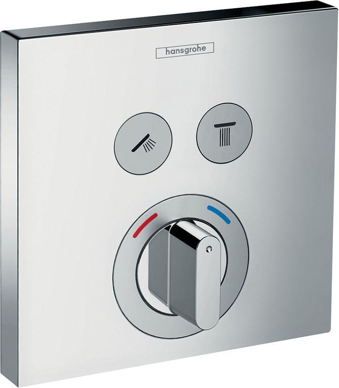 Hansgrohe Fertigset UP-Mischer ShowerSelect, 2 Verbraucher, 155 x 156 mm, Farbe chrom Bild 1