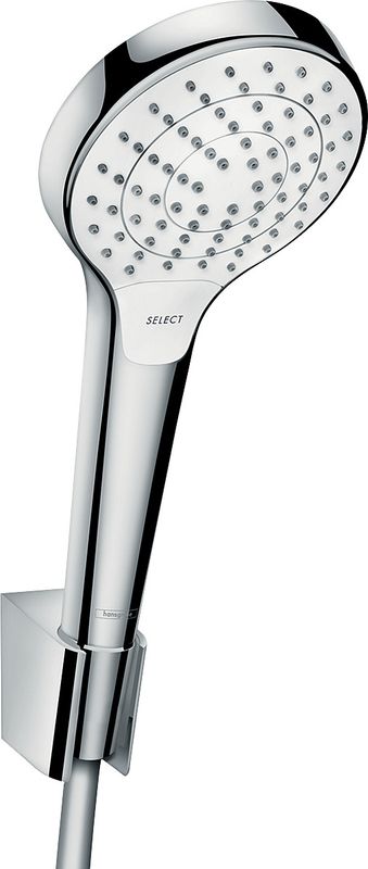 Hansgrohe Brausenset Croma Select S Vario Brauseschlauch 1600 mm, weiss / chrom, Farbe weiß, chrom Bild 1