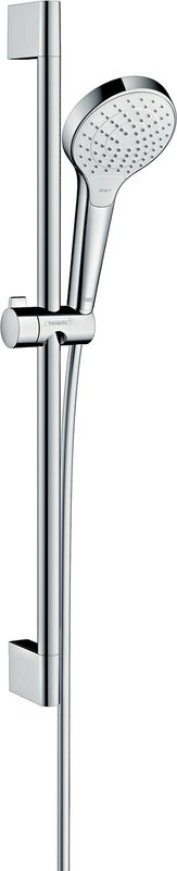 Hansgrohe Brauseset Croma Select S 110 Vario EcoSmart, mit Unica Typ 65 weiss / chrom, Farbe weiß, chrom Bild 1