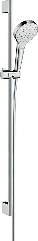 Hansgrohe Brausengarnitur Croma Select S 1jet Unica Croma 900 mm, Schl.+HB, weiss / chrom, Farbe weiß, chrom Bild 1