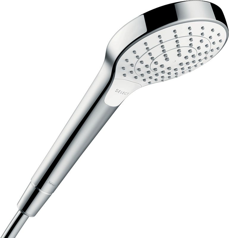 Hansgrohe Handbrause Croma Select S Vario EcoSmart 3-strahlig, weiss / chrom, 181 mm, Farbe weiß, chrom Bild 1