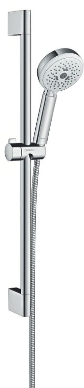 Hansgrohe Brausenset Crometta 100 Multi / Unica 650 mm weiss / chrom, 22 mm, Farbe weiß Bild 1