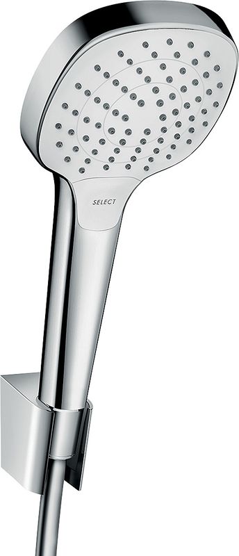 Hansgrohe Brausenset Croma Select E Vario Brauseschlauch 1600 mm, weiss / chrom, Farbe weiß, chrom Bild 1