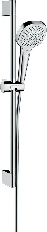 Hansgrohe Brauseset Croma Select E 110 Multi EcoSmart, mit Unica Typ 65 weiss / chrom, Farbe weiß, chrom Bild 1