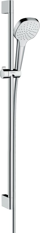 Hansgrohe Brauseset Croma Select E 110 1jet EcoSmart, mit Unica Typ 90 weiss / chrom, Farbe weiß, chrom Bild 1