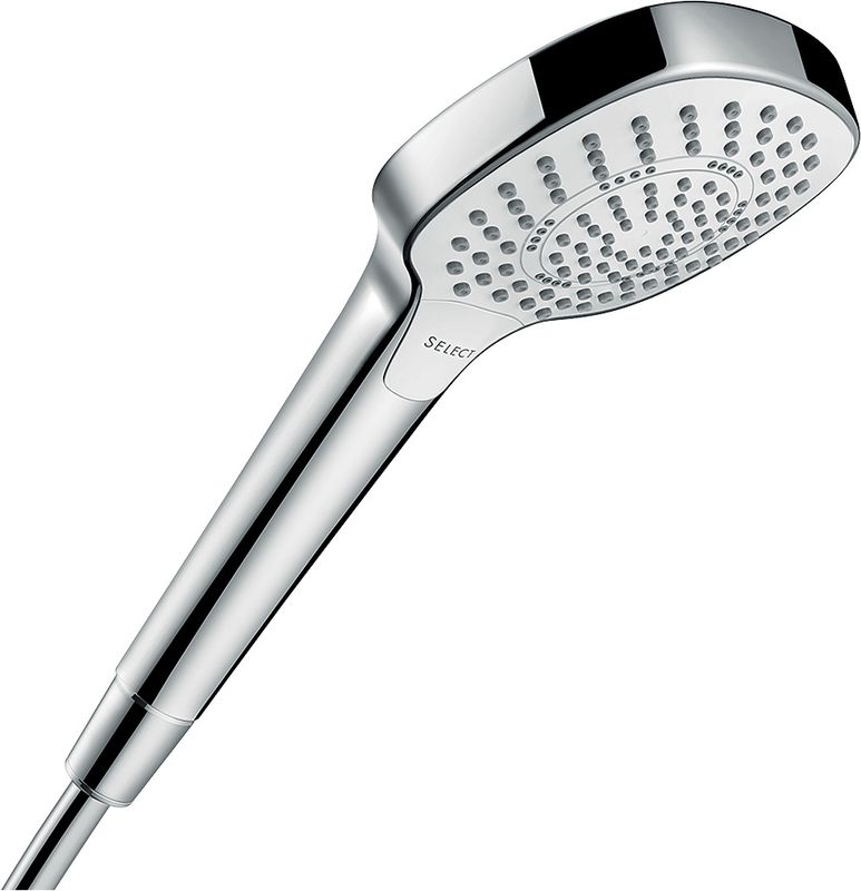 Hansgrohe Handbrause Croma Select E Multi EcoSmart, weiss / chrom, 110 mm, Farbe weiß, chrom Bild 1