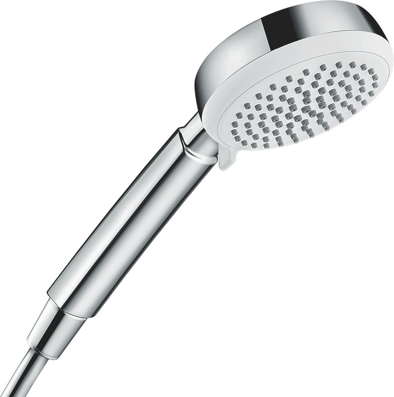 Hansgrohe Handbrause Crometta 100 Vario EcoSmart weiss / chrom, 100 mm, Farbe weiß Bild 1
