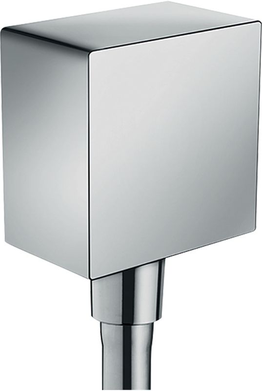 Hansgrohe Schlauchanschluss, Fixfit Square, mit Rückflussverhinderer, DN 15, Farbe chrom Bild 1