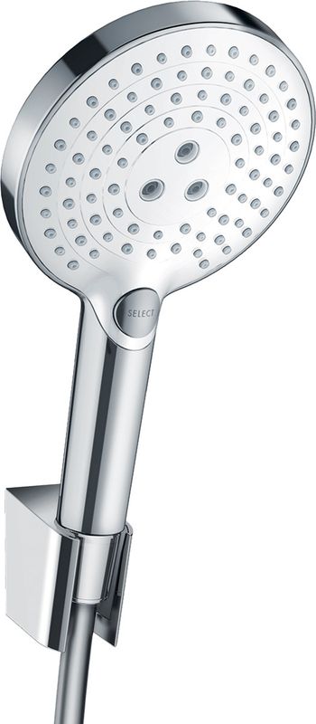 Hansgrohe Brausenset Raindance Select S 120 Porter'S weiss / chr.1600 mm Brauseschlauch, Farbe weiß, chrom Bild 1