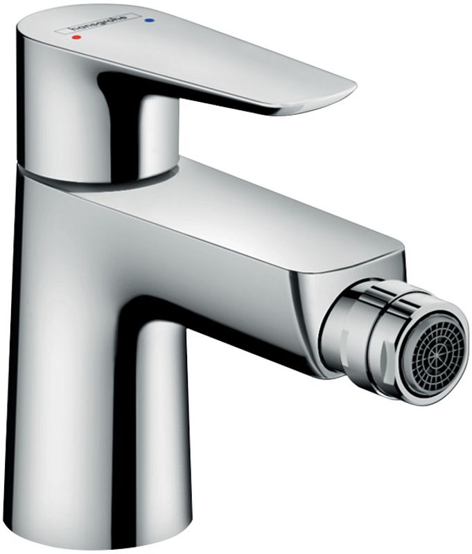 Hansgrohe Bidetmischer Talis E, mit Push-Open Ablaufgarnitur, Farbe chrom Bild 1