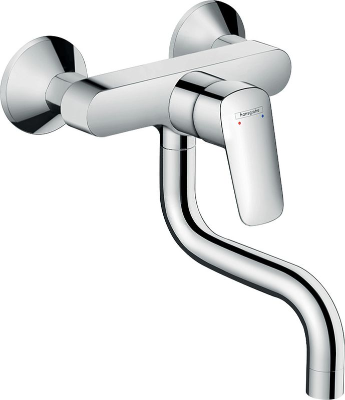 Hansgrohe Einhebel-Spültischmischer Logis M31 Wandmodell, 1jet, 213 mm, Farbe chrom Bild 1