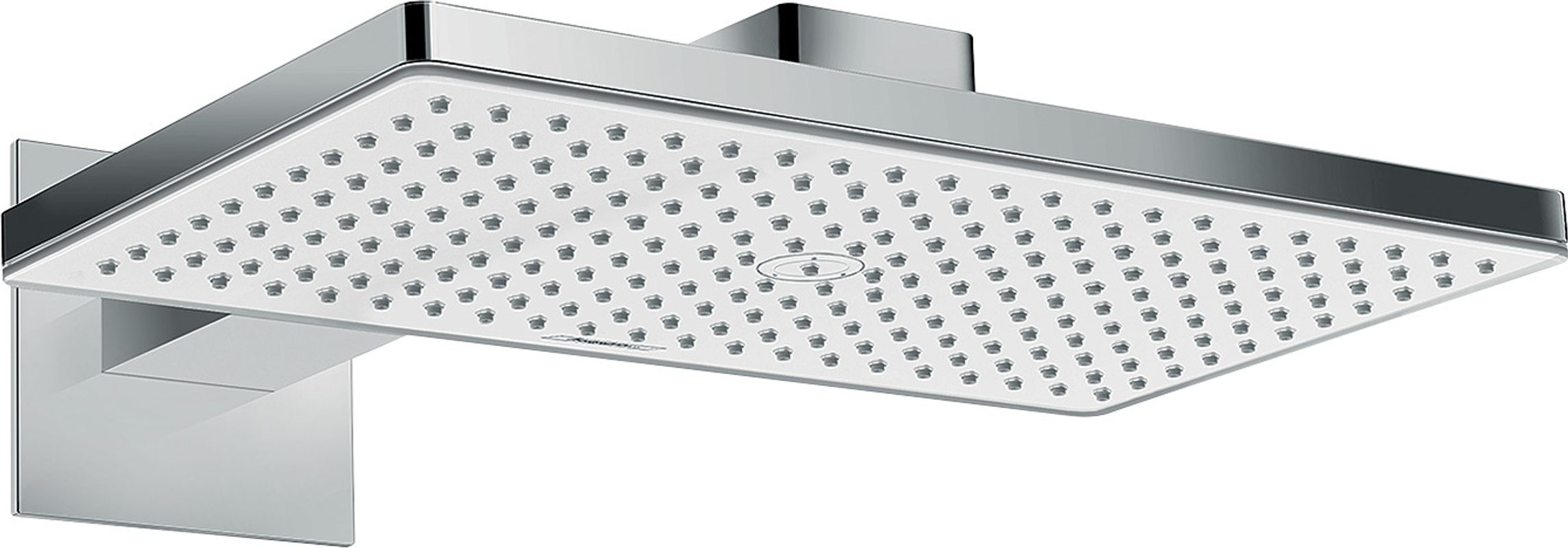 Hansgrohe Kopfbrause Rainmaker Select 460 1jet, mit Brausearm 462 mm, weiss / chrom, 156 x 591 x 466 x 591 x 591 mm, Farbe weiß, chrom Bild 1