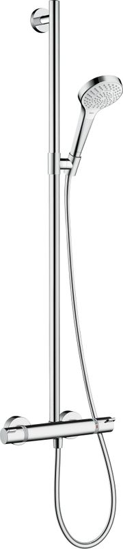 Hansgrohe Showerpipe Croma Select S Multi SemiPipe weiss / chrom, 250 mm, Farbe weiß, chrom Bild 1