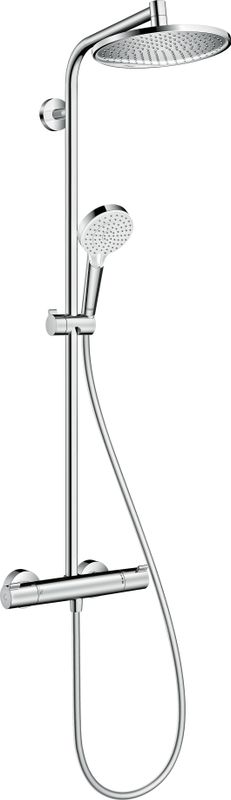 Hansgrohe Showerpipe Crometta S 240, 1jet, mit Thermostat, 1427 x 350 x 304 x 468 mm, Farbe chrom Bild 1