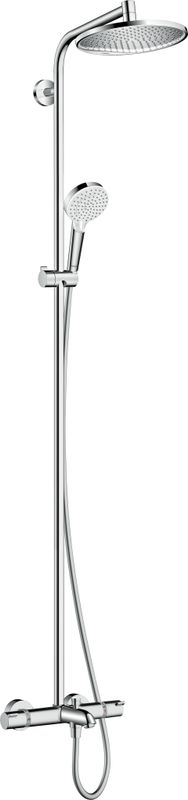 Hansgrohe Showerpipe Crometta S 240 KB, HB und Wannen-Thermostat-AP, 1572 x 304 x 468 mm, Farbe chrom Bild 1