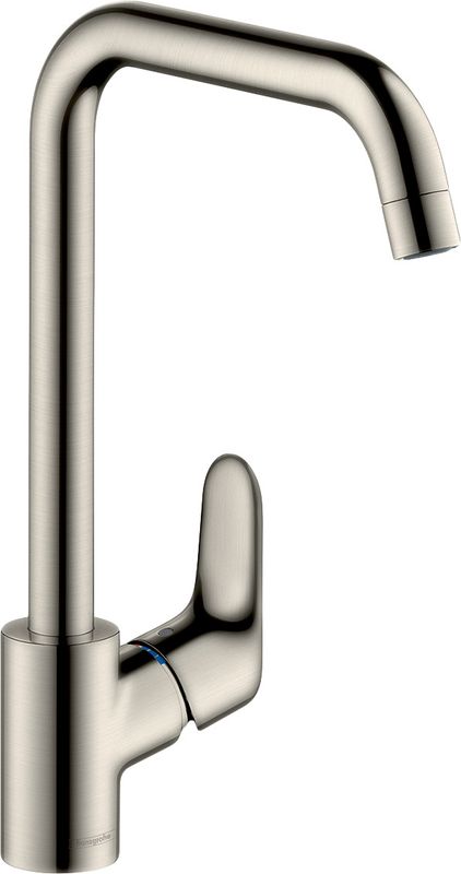 Hansgrohe Spültischmischer 260 Focus M41 1jet edelstahl-optik, 338 mm, Farbe silber Bild 1