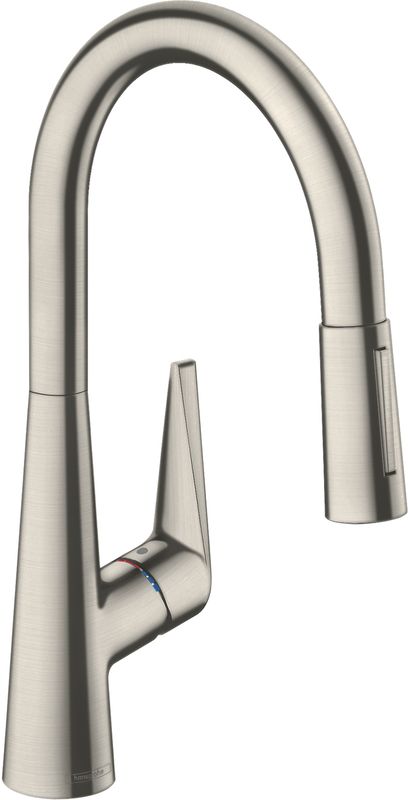 Hansgrohe Spültischmischer 200 Talis M51 Ausziehbrause 2jet sBox edelstahl-optik, 400 mm, Farbe silber Bild 1