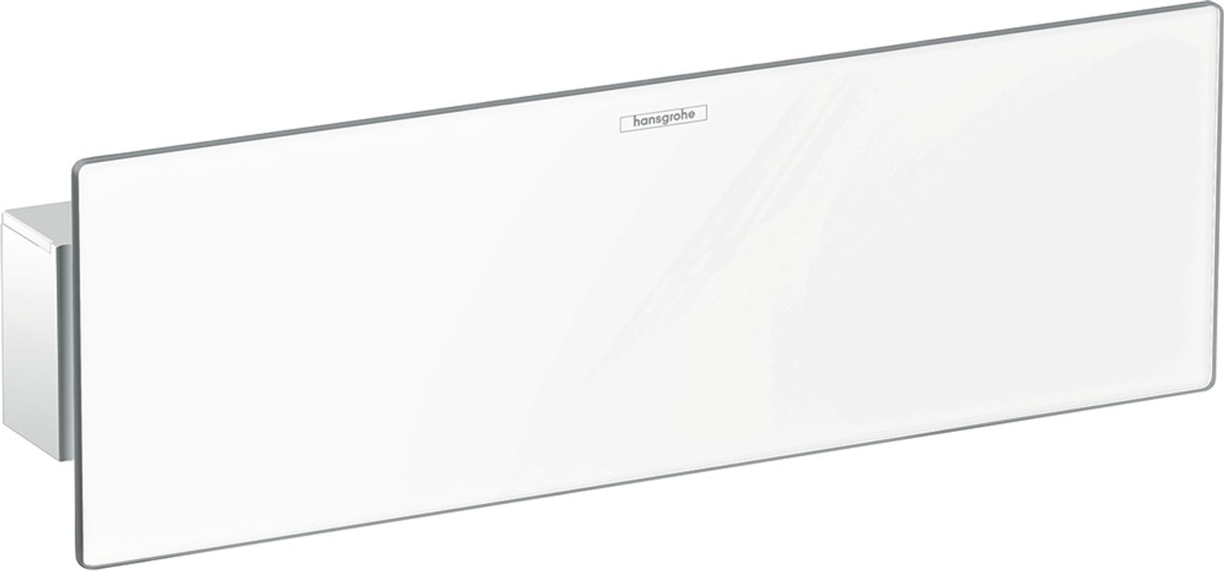 Hansgrohe Wandanschluss Fixfit Porter 300, mit Ablage und Brausehalter, weiss / chrom, Farbe weiß, chrom Bild 1
